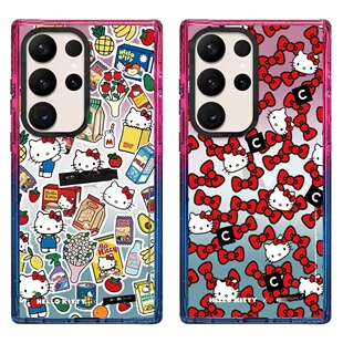 创意联名棉花糖磁吸卡通零食KT猫适用三星GalaxyS25Ultra手机壳S25/S24+可爱少女S22Ultra全包S23Ultra保护套