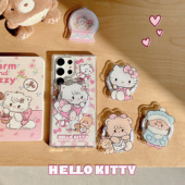 S22 创意磁吸韩风卡通粉爱心mikko猫适用于三星GalaxyS25手机壳S23FE S24Ultra少女心S22 S22PLUS防滑保护套