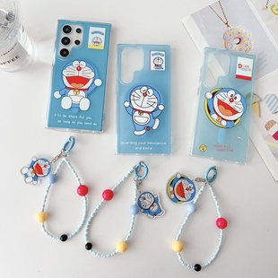 创意磁吸亚克力卡通哆啦A梦适用三星GalaxyS24手机壳S24 23plus全包S23Ultr防滑保护套 S25Ultra可爱少女S23