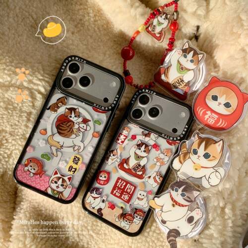 创意磁吸卡通新年招财猫适用三星GalaxyS26Ultra手机壳S25EDGE/S24/S24FE可爱S23+/23plus防摔S23Ultra保护套