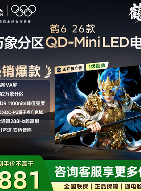 FFALCON/雷鸟 65R69A鹤6 26款65英寸QD-MiniLED高阶VA屏288Hz电视