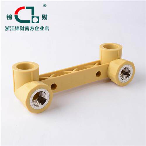 浙江 水管管材PPR双联内丝弯头龙头阀门定位器内螺纹混水阀座