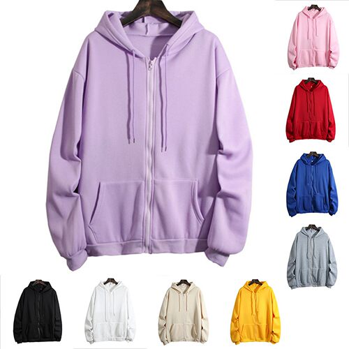Autumn/Winter Large Zipper Cardigan Top秋冬大码拉链开衫上衣