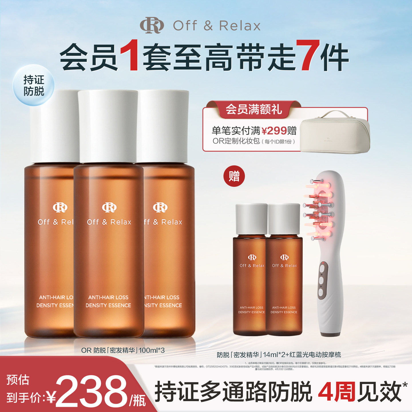 【现货速发】OffRelax生根精华强韧发根固发密发防脱头皮精华液