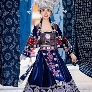 贵州苗寨苗族服装 云南侗族瑶族少数民族服饰土家族舞蹈演出演出服