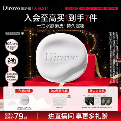 蒂洛薇散粉控油定妆遮瑕水散粉