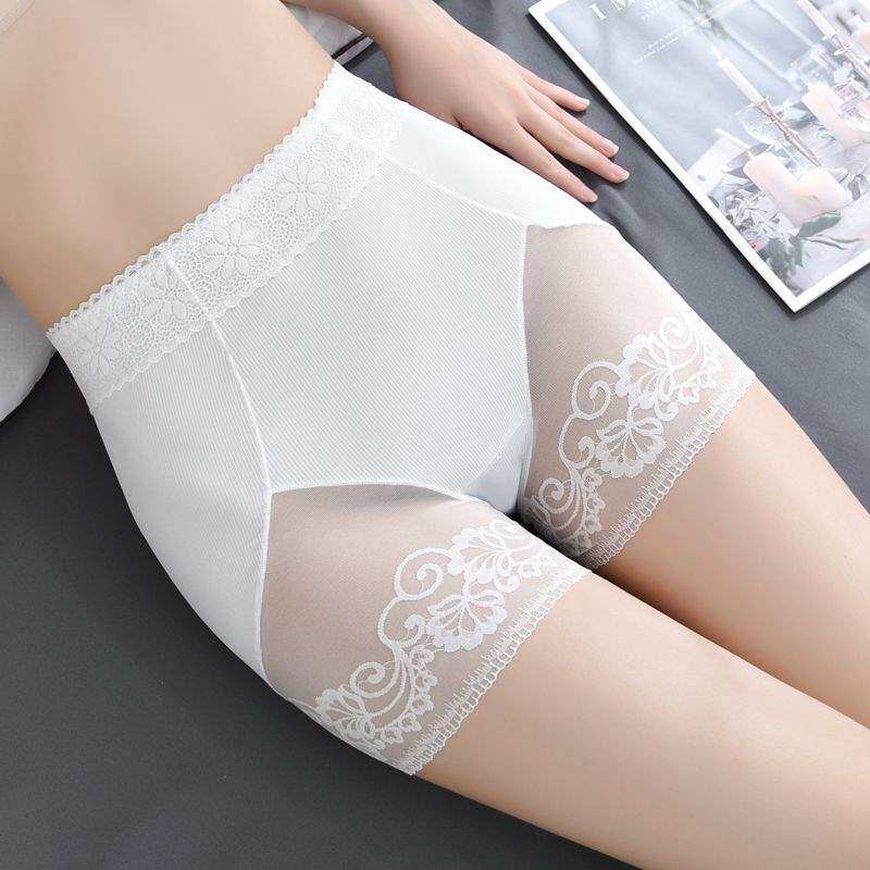无痕高腰蕾丝性感裤石墨烯裆收腹塑身提臀防走光平角打底