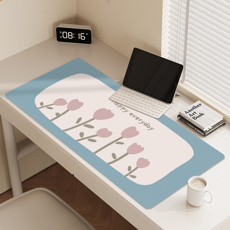 莫兰迪色简约高级感防水鼠标垫子