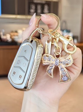 适用凯迪拉克XT5钥匙套XT4 XT6 XTS CT4 CT5 CT6 ATSL扣SRT壳GT4