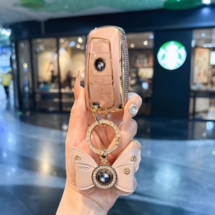 适用宝马钥匙套5系车530壳3系GT7系x1x3x4x5x6包扣325li525女老款