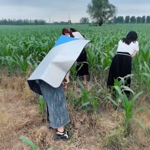 【农田干活神器】加大加厚斗笠披风成人防晒帽遮阳防雨农村人种地