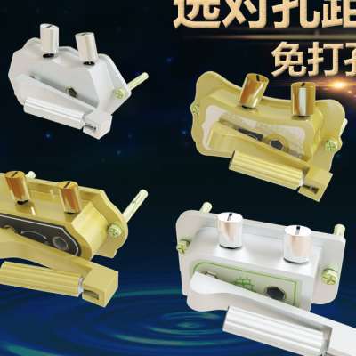 晾衣架手摇器通用维修配件双杆升降器摇把升降盒绞盘免打孔自锁器