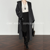 秋冬黑色百搭气质干练九分 女2024新款 都会Lady CHICJOJO休闲裤