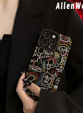 线条原始部落适用三星s25ultra手机壳25edge新款a73全包a21防摔A03s硅胶a20s女a14创意a33个性a55小众a21高级