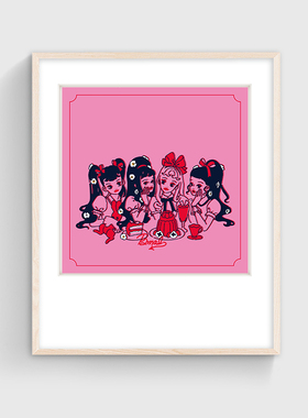 印物所 BMAL限量签名版画 卧室书房玄关粉色艺术挂画 MEAN LADIES