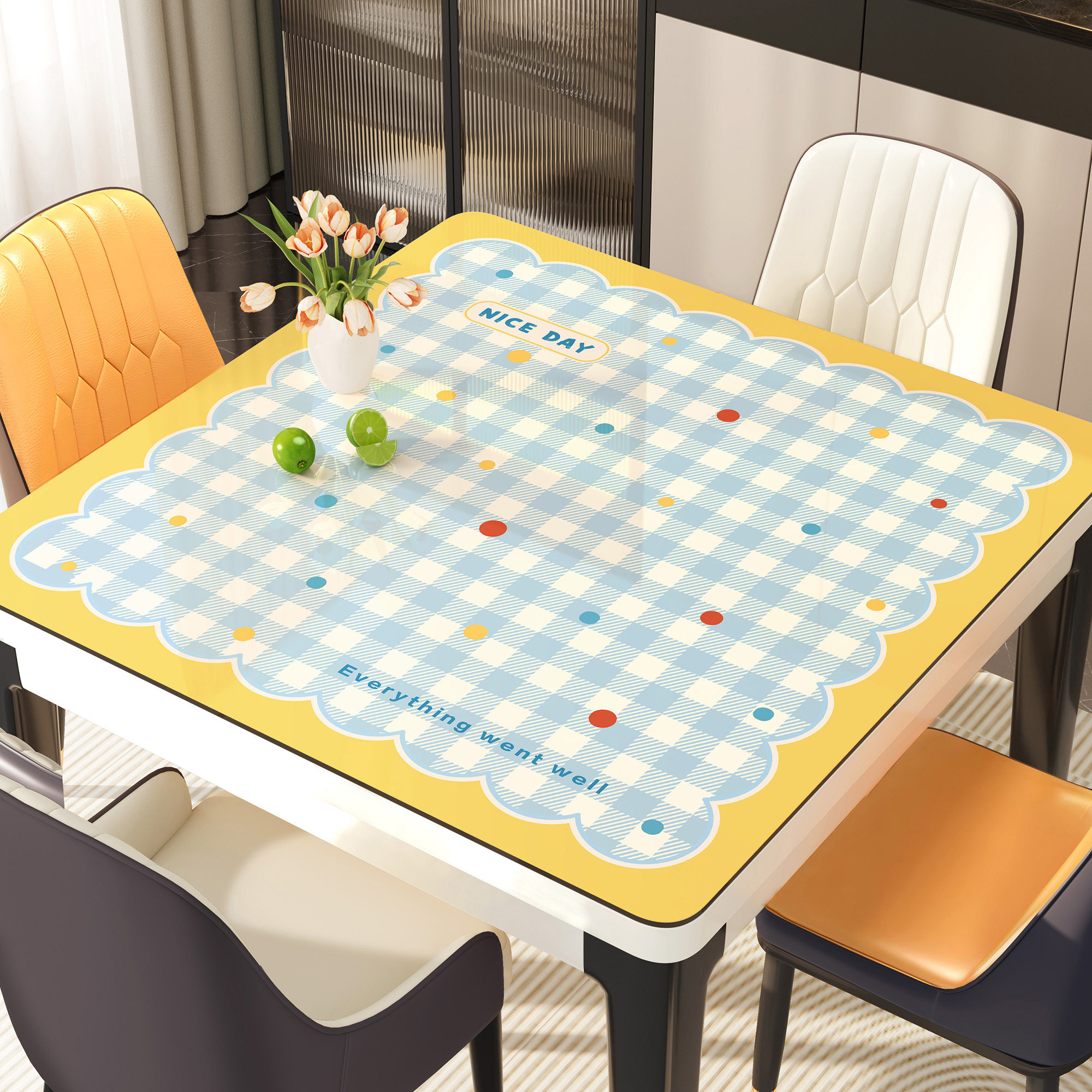 正方形桌布免洗防水防油方桌面保护垫pvc餐桌台布八仙桌茶几桌垫,居家布艺,桌布,淘宝优惠券,粉丝福利购,淘宝优惠卷