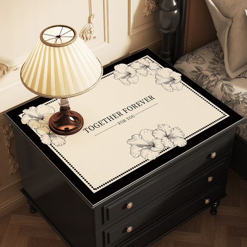 轻奢高级感床头柜保护垫子高档防水盖布防尘罩冰箱盖垫洗衣机盖巾