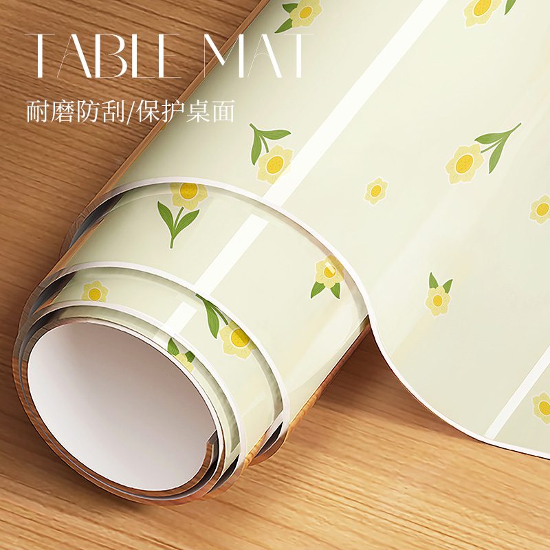 桌布免洗防油防水防烫pvc软玻璃桌垫轻奢高级感餐桌面垫茶几台布