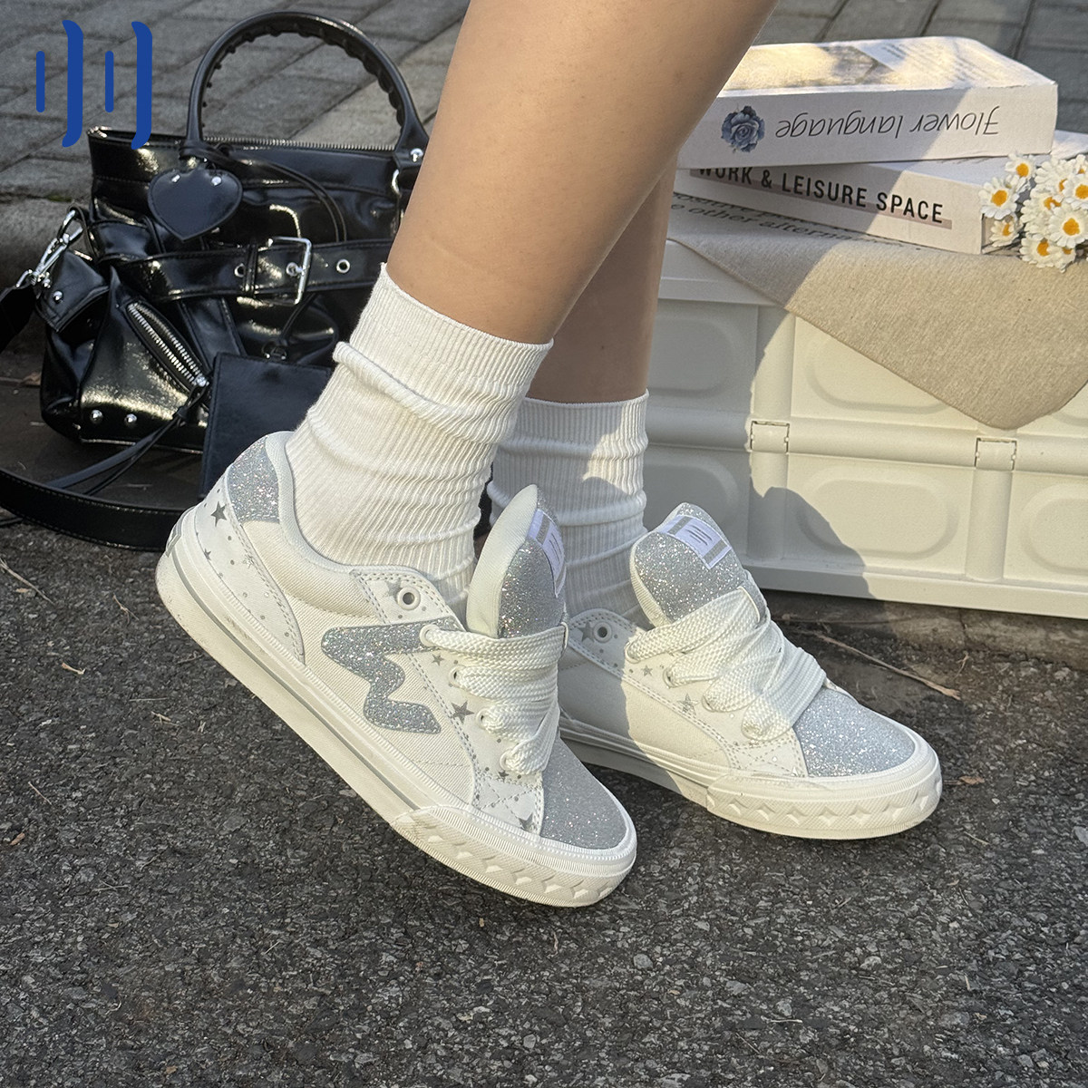 顽刻官方Bagel系列满天星银色贝果冬季BAKE男女W软底面包鞋板鞋,流行男鞋,休闲板鞋,淘宝优惠券,粉丝福利购,淘宝优惠卷