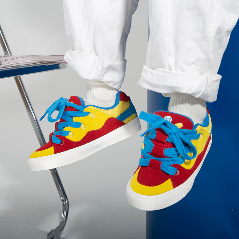 顽刻面包鞋翻毛皮学生情侣