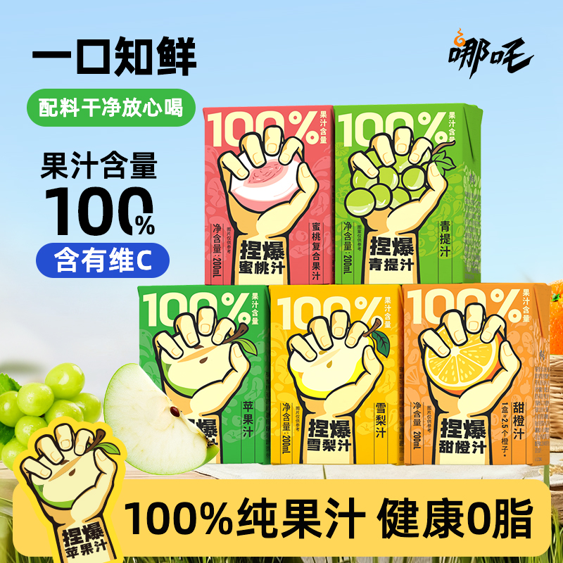 【万人疯抢】100%水果汁网红饮料