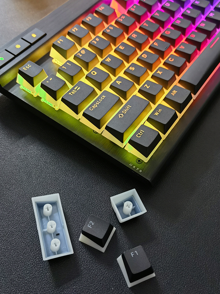 PIIFOX 투명 키캡 PBT 키캡 키보드 키캡 이중 피부 우유 키캡 2세대 키캡 108 키 OEM 키캡