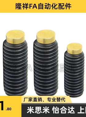 厂家直销不锈钢内六角止动机米黄铜缓冲螺栓软质型SBCPS3/4/5