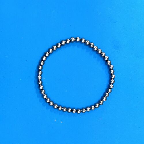 实心穿孔亮银钨手串8mm10mm串珠