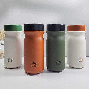 精选新款316不锈钢随行可爱保温杯男女学生情侣小巧磨砂高级感水