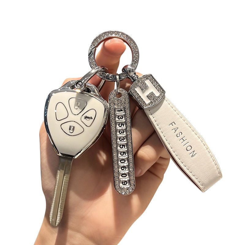 适用2007年09款13款卡罗拉凯美瑞rav4皇冠钥匙套锐志霸道锁匙包扣