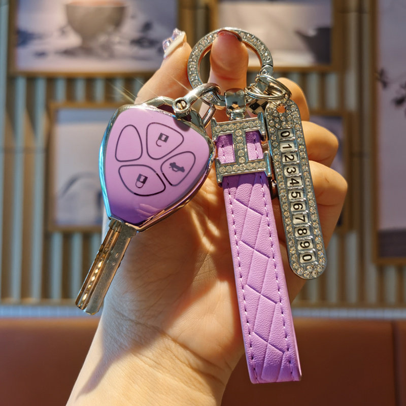 适用2007年08 09 12 2013款凯美瑞钥匙包锐志皇冠直板遥控锁匙套