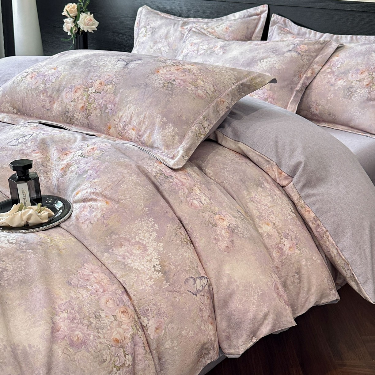 2026高端A类轻奢风全棉磨毛床上四件套主卧室纯棉被套床单床笠款,床上用品,床品套件/四件套/多件套,淘宝优惠券,粉丝福利购,淘宝优惠卷