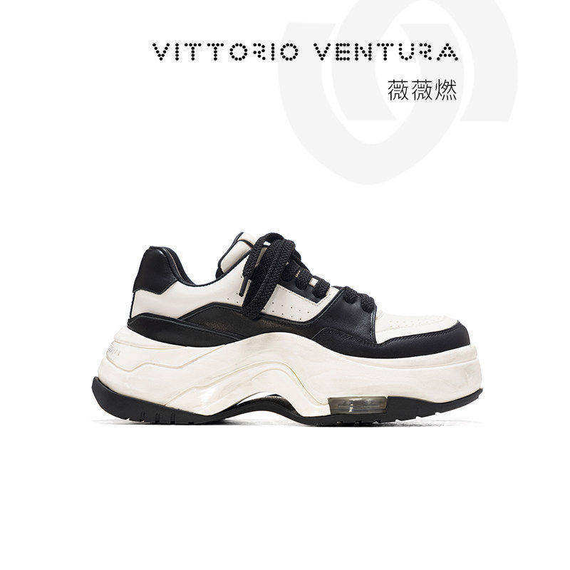 VITTORIO VENTURA 薇薇燃 2024新款厚底板鞋