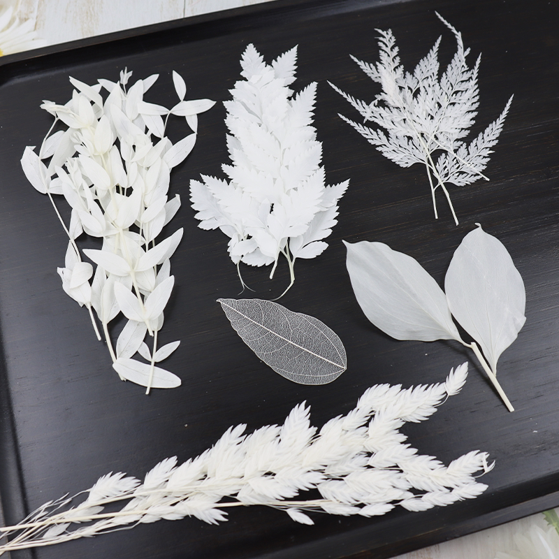 白色系永生花材DIY戒指香薰夹图片