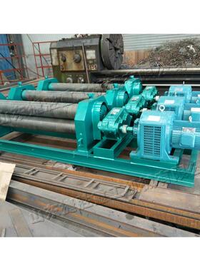 机械三辊对式卷板n机 多功能电261动金属板材冷弯机eding m称aBch