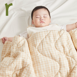 ArborTree天然取材的宝宝有机棉棉被（可机洗）保暖吸湿排汗被子
