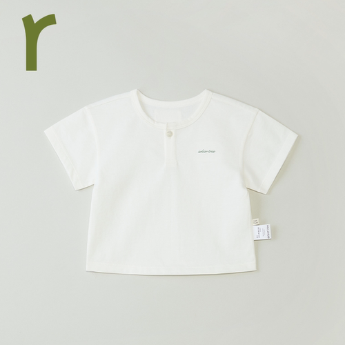有机棉男女宝夏季短袖T恤透气