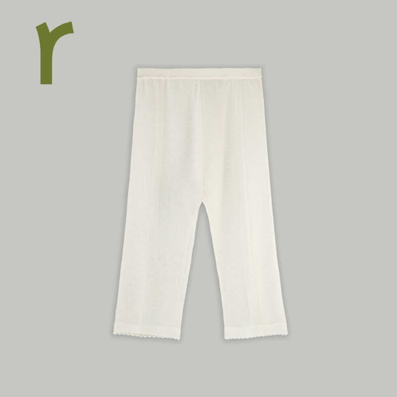 宝宝春秋桑蚕丝针织长裤