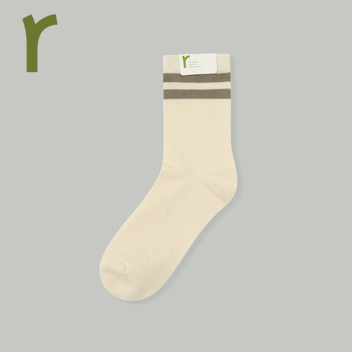 ArborTree条纹长袜有机棉春秋冬