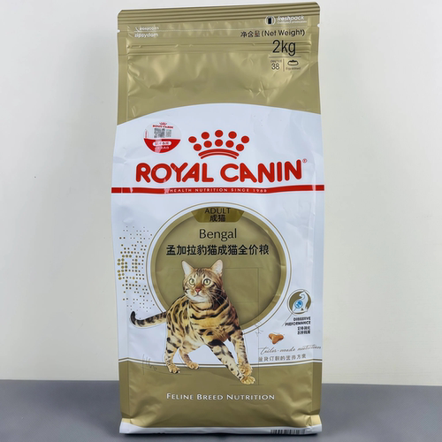 皇家孟加拉豹猫成猫粮2kg亮毛