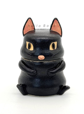日本陶器作家八木下裕猫狗摆件