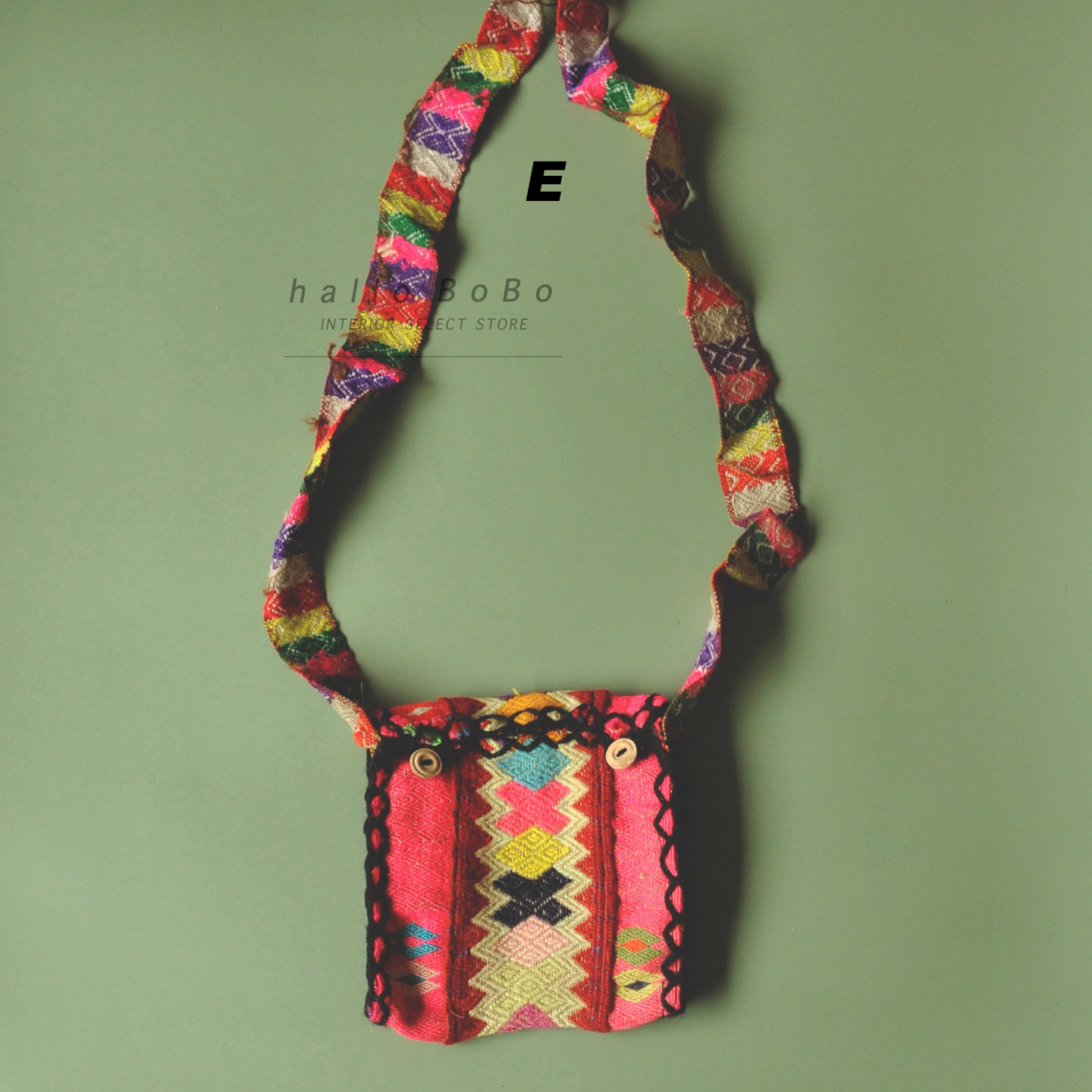 一点物｜王波波的杂货铺现货南美传统图案手工织羊毛小袋