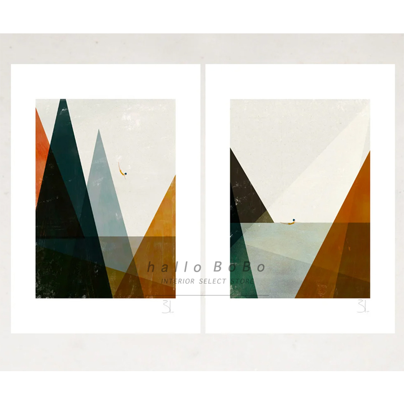 【ART PRINTS】BLANCA GOMEZ「NADADORA I II」 A4