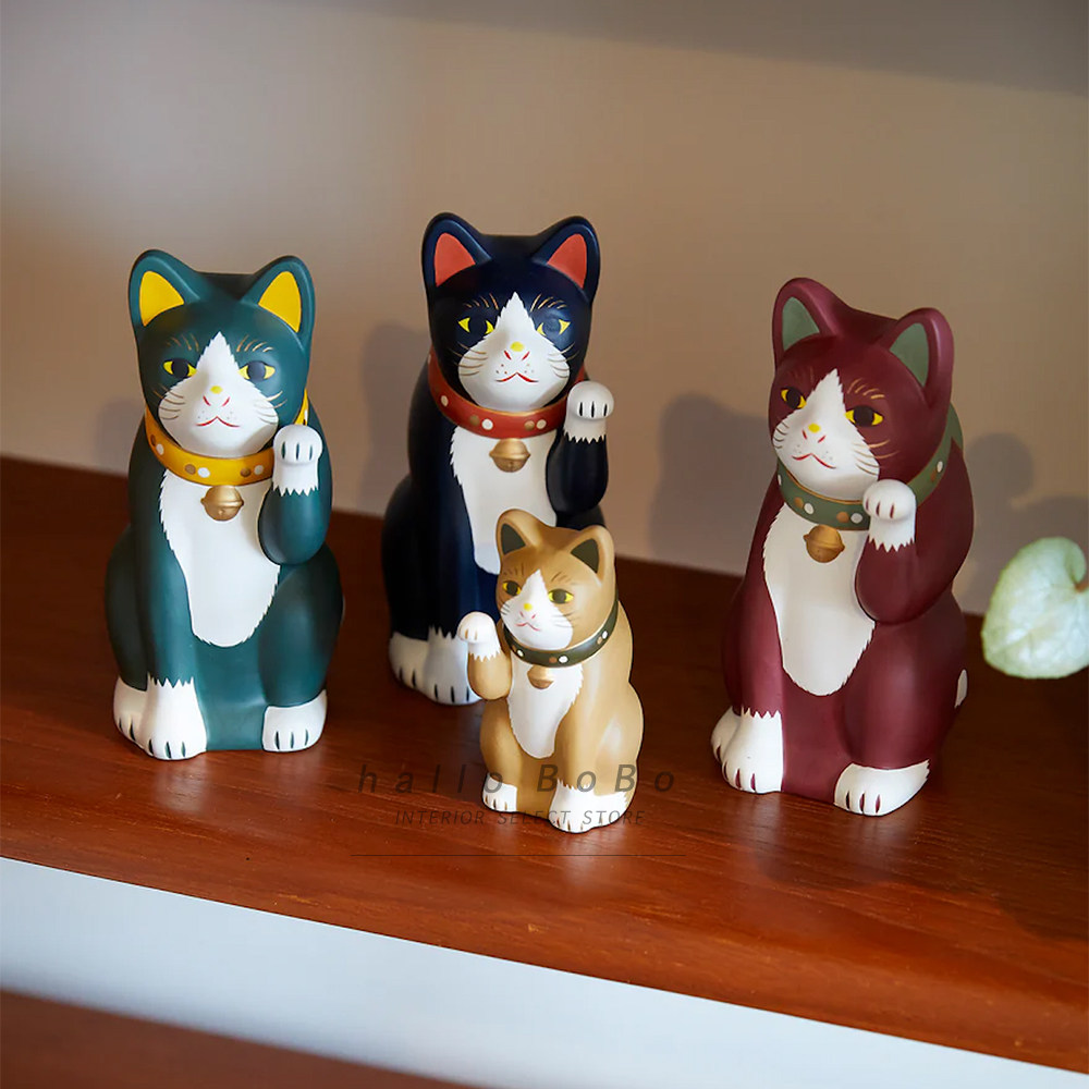 【王波波的杂货铺】日本进口家居生活用品招财猫室内装饰摆件
