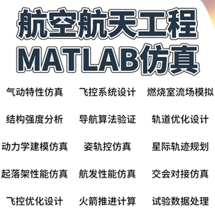 航空航天专业课题辅导大神团队MATLAB飞行器建模仿真姿态控制均可