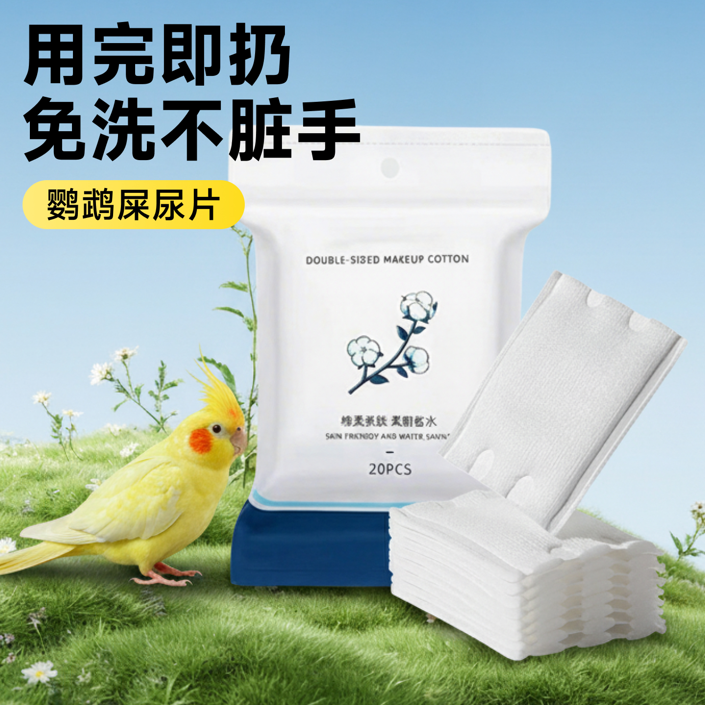 鹦鹉尿不湿屎兜一次性屎兜垫