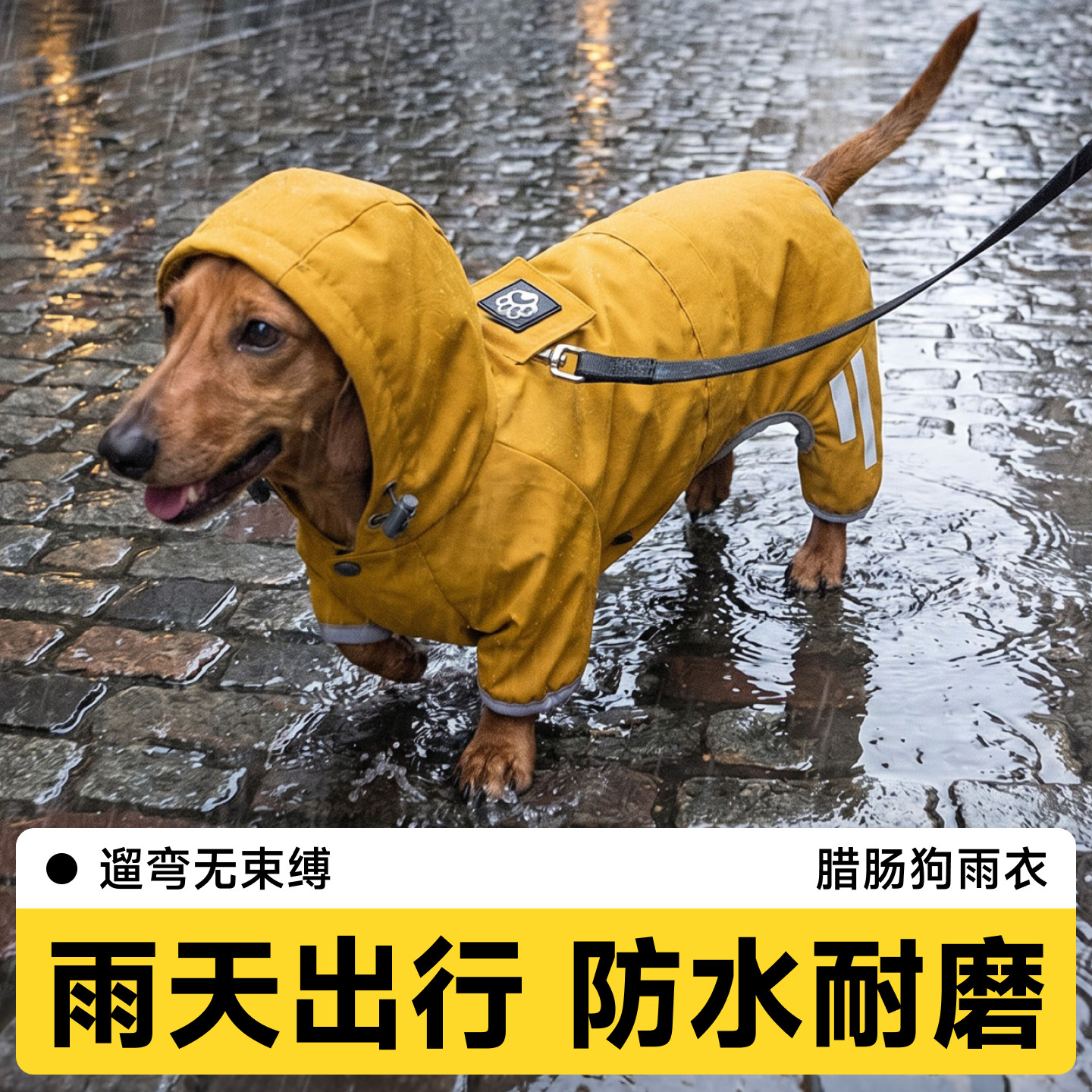 腊肠狗雨衣全包透气防水不闷宠物狗狗雨天遛弯防护神器小型犬专用