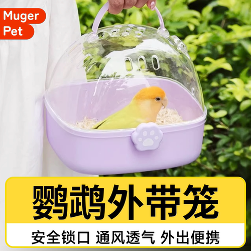 鹦鹉外出笼包便携玄凤小型金刚外带笼专用鸟笼背包户外牡丹迷你
