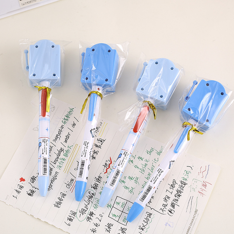 苹果西高地游戏机造型中性笔学生刷题笔小狗0.5mm黑色笔解压水笔