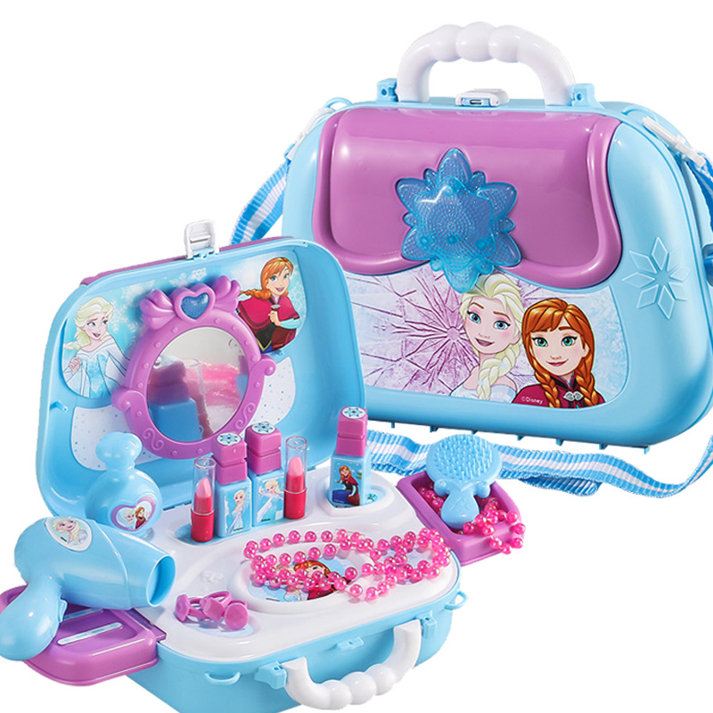 雄城冰雪奇缘2玩具公主过家家女孩厨房医具背包手提箱